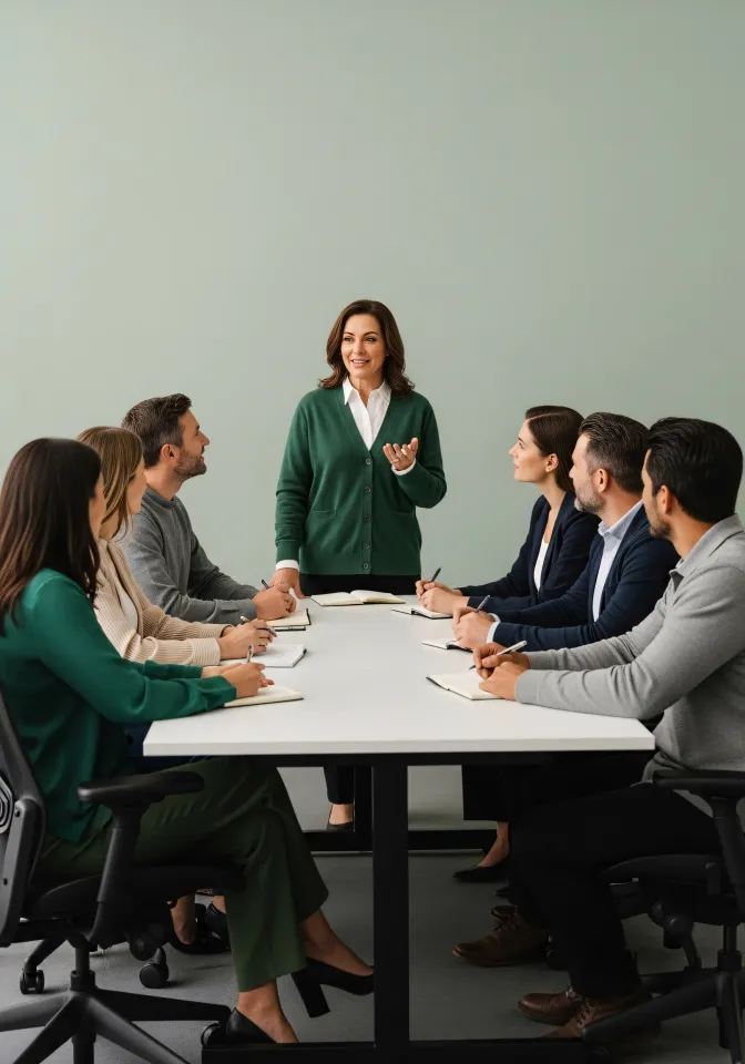 Profissionais analisando orçamento juntos